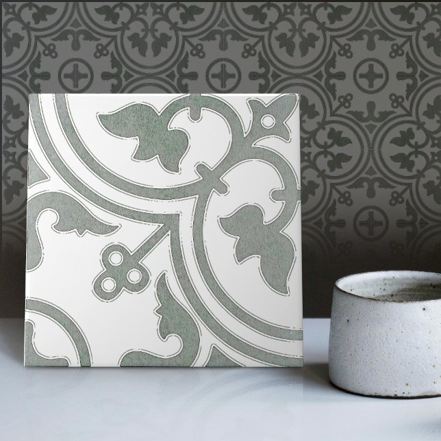 Sage Green Repro Backsplash Kitchen Portugese Ceramic Tile (Creator Uploaded)
