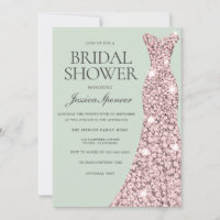 Sage Green Rose Gold & Blush Pink Bridal Shower
