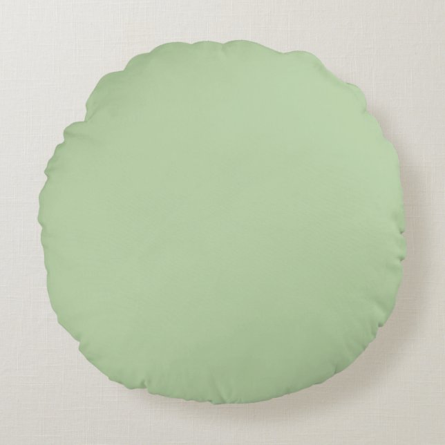 Sage Green Round Pillow (Front)