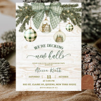 Sage Green Rustic Winter Housewarming Party