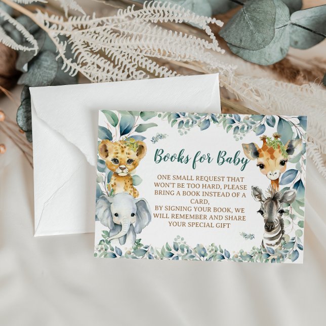 Sage Green Safari Theme Book Request  Enclosure Card (Creator Uploaded)