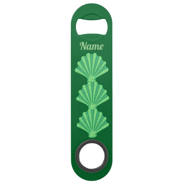 Sage Green Scallop Shell Thunder_Cove Bar Key (Front)