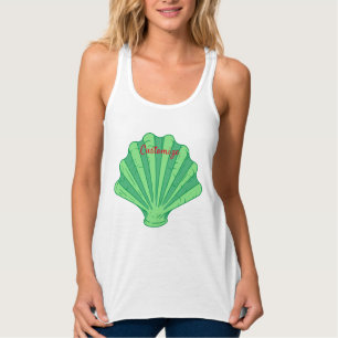 Sage Green Scallop Shell Thunder_Cove Tank Top