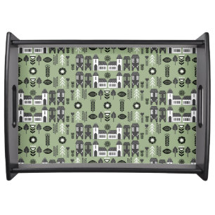 Sage Green Scandi Home Decor Serving Tray