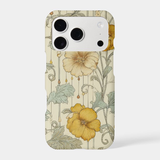 Sage Green Seamless Pattern Iphone Case (Back)