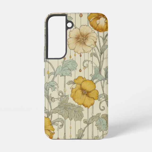 Sage Green Seamless Pattern Samsung Galaxy Case (Back)