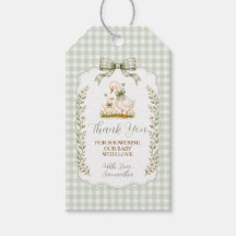 Sage Green Silly Goose Baby Shower Neutral Floral
