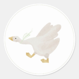 Sage Green Silly Goose Sticker