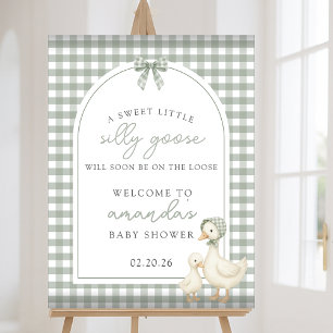 Sage Green Silly Goose Storybook Baby Shower Foam Board