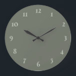 Sage green simple large clock<br><div class="desc">Our design is the best choice for you</div>