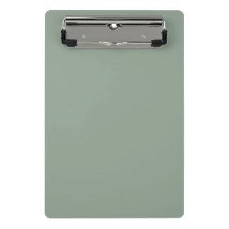 Sage Green Soft Pastel Solid Color Mini Clipboard