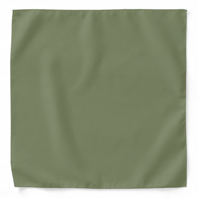 Sage Green Solid Color Bandana (Front)