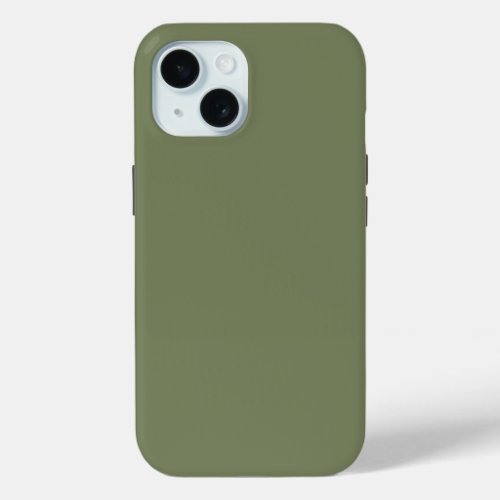 Sage Green Solid Color iPhone 15 Case