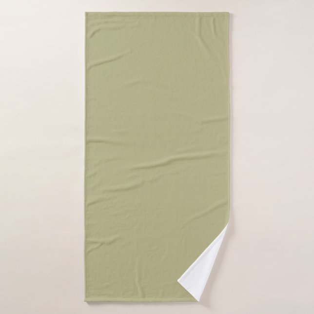 Sage Green Solid Color | Classic | Elegant Bath Towel (Bath Towel)
