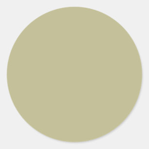 Sage Green Solid Color Classic Elegant Classic Round Sticker