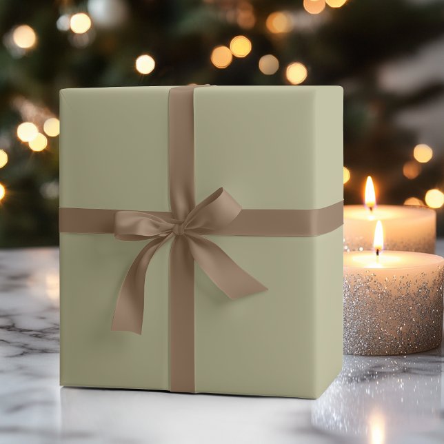 Sage Green Solid Color | Classic | Elegant Wrapping Paper (Creator Uploaded)