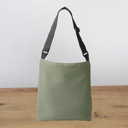 Sage Green Solid Color Crossbody Bag