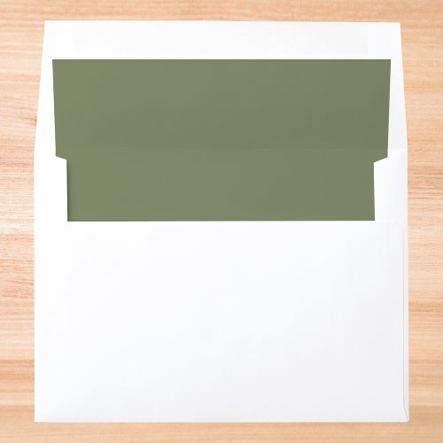 Sage Green Solid Color Envelope Liner