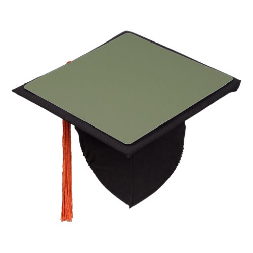 Sage Green Solid Color Graduation Cap Topper