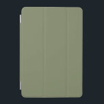 Sage Green Solid Color iPad Mini Cover<br><div class="desc">Sage Green Solid Color. A refined modern sage green that exudes natural elegance. This color captures the essence of a shaded forest floor. Perfect for those seeking a calm earthy vibe. This sophisticated hue seamlessly blends into both modern and classic aesthetics. Embrace the understated beauty of this serene shade.</div>