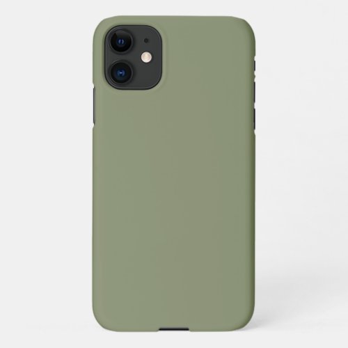 Sage Green Solid Color iPhone 11 Case