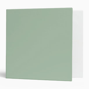 Sage Green Solid Color Minimalist 3 Ring Binder