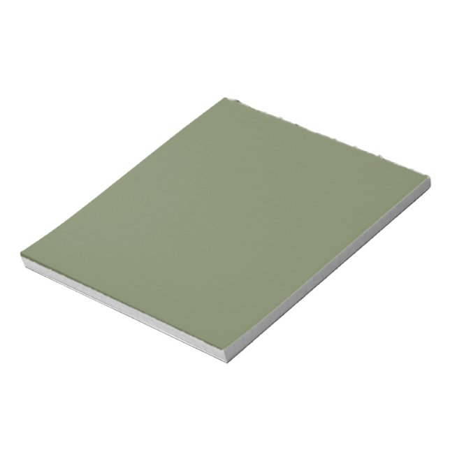 Sage Green Solid Color Notepad (Rotated)