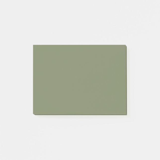 Sage Green Solid Color Post-it Notes (Front)