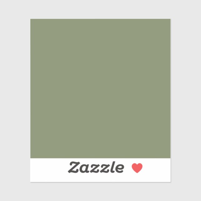 Sage Green Solid Color Sticker (Sheet)