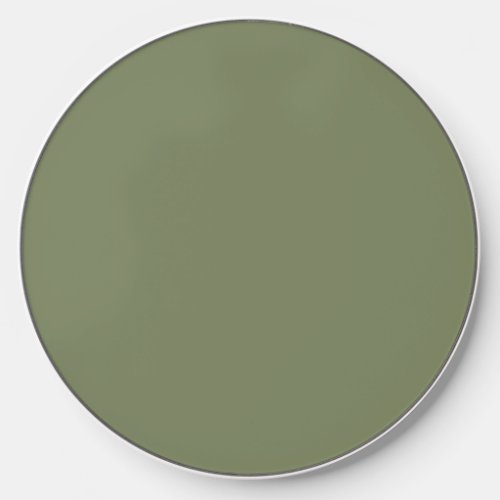 Sage Green Solid Color Wireless Charger