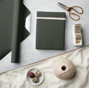 Mid Sage Green Eco Friendly Wrapping Paper - Solid Plain Green - Simpl –  Heart & Home Designs
