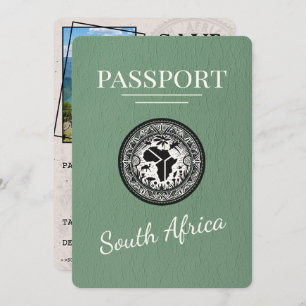 Sage Green South Africa Passport Save The Date