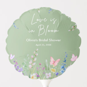 Sage Green Spring Love is in Bloom Bridal Shower Balloon