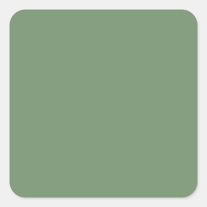 Sage Green Square Sticker