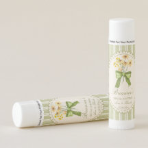 Sage green stripe bridal shower practical favors