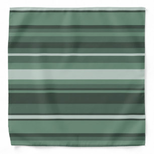 Sage green stripes bandana