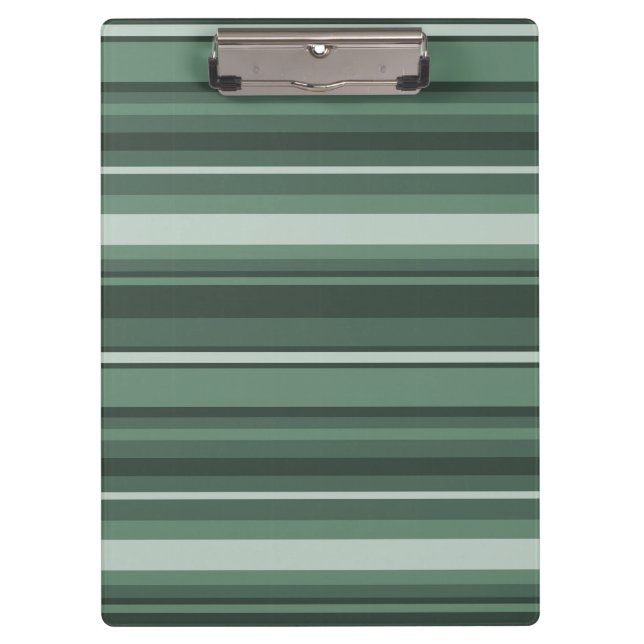 Sage green stripes clipboard (Front)