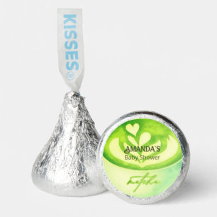 Sage Green Stripes Love So Matcha Baby Shower Hershey®'s Kisses®