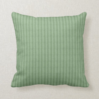Sage Green Stripes Throw Pillow