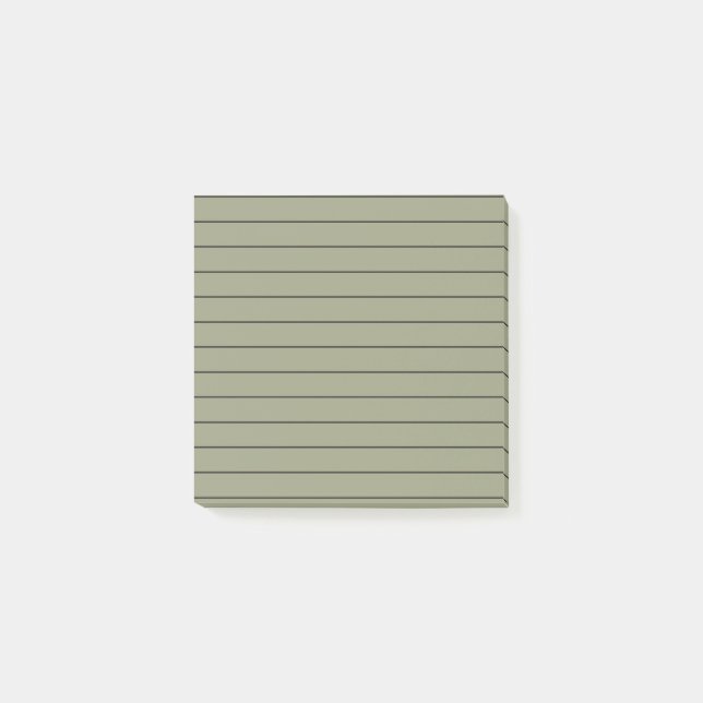 Sage Green Stylish Stationery Post-it Notes (Front)