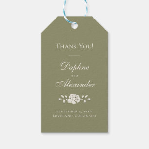 Sage Green Thank You Gift Tag