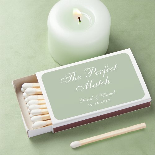 Sage Green The Perfect Match Simple Wedding Favors