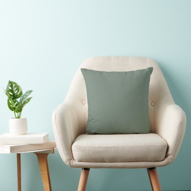 Sage Green Throw Pillow (Chair)