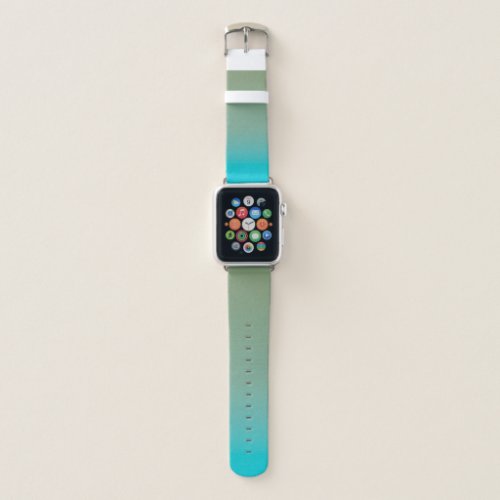 Sage Green to Aqua Fade Apple Watch Band