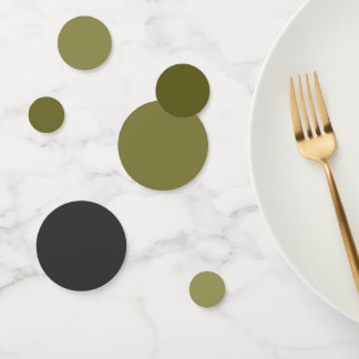 Sage Green to Charcoal Gradient Table Confetti