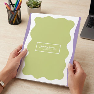 Sage Green Trendy Cute Stylish Homeschool Teacher Pocket Folder