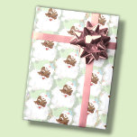 Sage Green Vintage Black Santa Wink Christmas Gift Wrapping Paper<br><div class="desc">custom roll of holiday wrapping paper adorned in a unique vintage and adorable retro graphic of black santa winking wearing a pretty pastel dusty mint green colored hat,  featured in a seamless pattern print format. and maintains a monochromatic color pallet</div>
