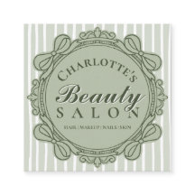 Sage Green Vintage Bow Frame Square Salon