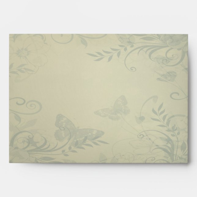 Sage Green Vintage Envelope (Front)