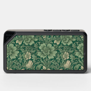 Sage Green Vintage Floral Pattern Bluetooth Speaker